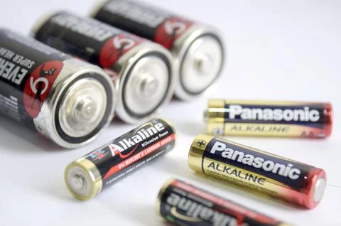 AA batteries Stock Photos