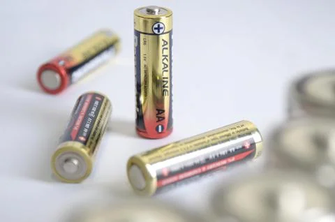 AA batteries Stock Photos