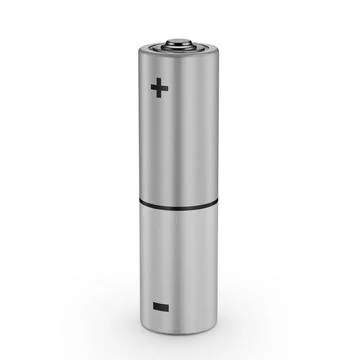 AA battery mockup for your design. 3d render. Stock Illustration