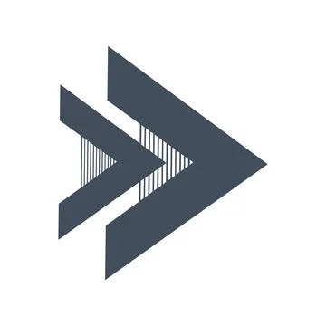 AA next fast forward logo and vector icon Stock Illustration