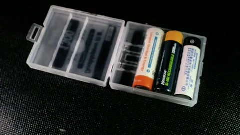 AA rechargeable batteries Stock Footage 291898840