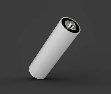 AA Size battery isolated on white background blank rechargeable battery aa .. Stock Illustration
