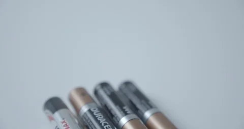 AAA Alkaline Batteries Stock Footage 127327414