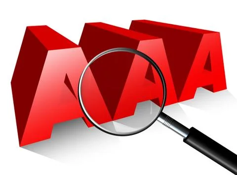 AAA or Triple A Stock Illustration