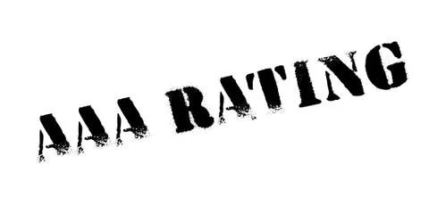 AAA Rating rubber stamp Illustrazione stock