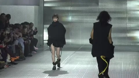 AAAStudio focuses on functional, protest garments at 080 Barcelona Fashion, Barc 스톡 동영상 332784369