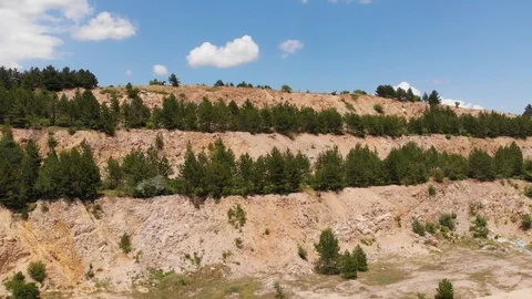 Aabandoned stone quarry Stock Footage 91106783