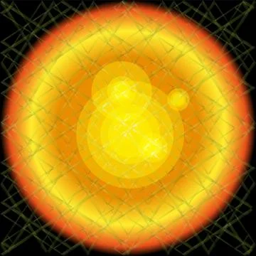 Aabstract background burst light orange. Vector illustration Stock Illustration