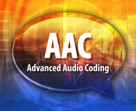 AAC acronym definition speech bubble illustration Stock Illustration