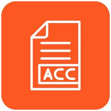 AAC Vector Icon Design Illustration Stock Illustration