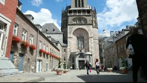 Aachen Cathedral in Germany Vídeo Stock 11359164