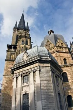 Aachen cathedral Stock Photos