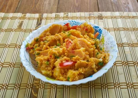 Aaloo Ka Bharta Foto stock