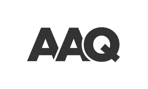 AAQ logo design template with strong and modern bold text. Initial based ve.. Stock Illustration