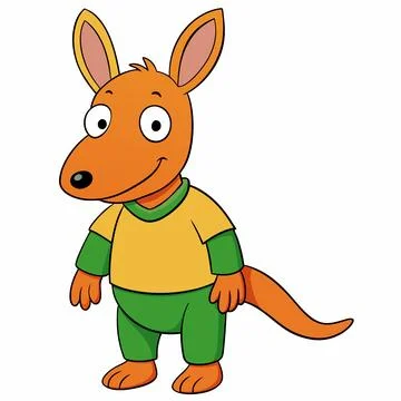 Aardvark animal isolated flat vector illustration on white background Stock Illustration