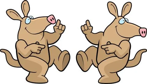Aardvark Dancing Stock Illustration