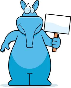 Aardvark Sign Stock Illustration