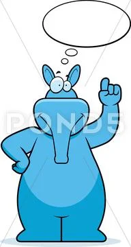 Aardvark Thinking Stock Illustration