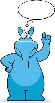 Aardvark Thinking Stock Illustration