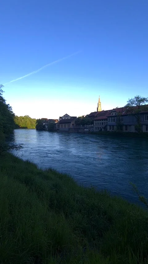 Aare river Bern Vídeos de archivo 296113173