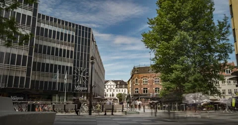 Aarhus City Time lapse Stock Footage 133707347