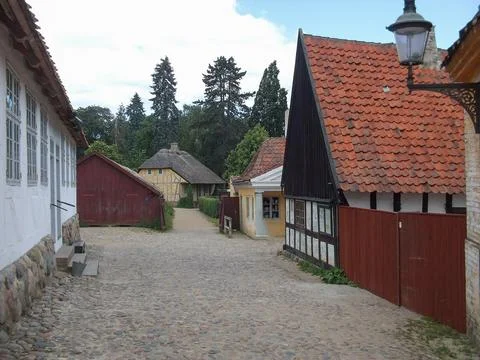 Aarhus Old Town in Denmark Stock Photos