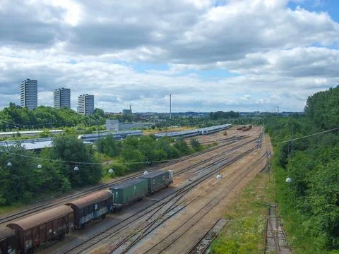 Aarhus station Stock Photos