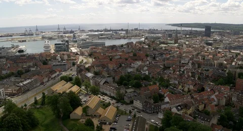Aarhus from west Stock Footage 116484919