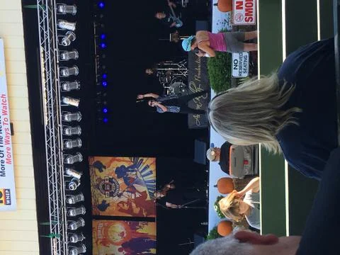 Aaron Kelly Performs at Bloomsburg Fair on the free stage Stock Photos