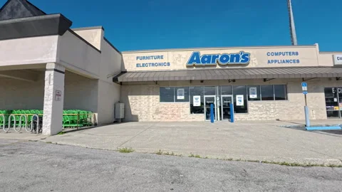 Aarons Furniture Electronics Computers and Appliances Store in Lakeland Flori Stock Footage 344472529