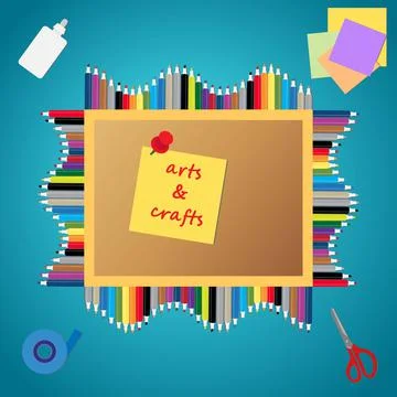 Aarts and crafts Stock Illustration