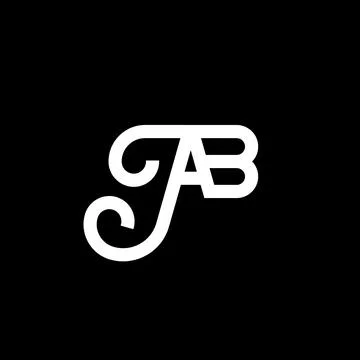 AB creative initials letter logo concept. a b icon design. AB white and blu.. Illustrazione stock