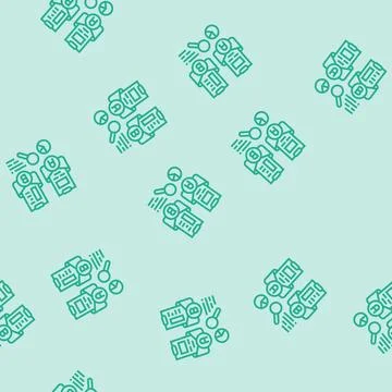 Ab email split test marketing line seamless pattern Stock Illustration