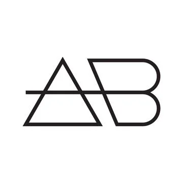 Ab initial letter vector logo Stock-Illustration