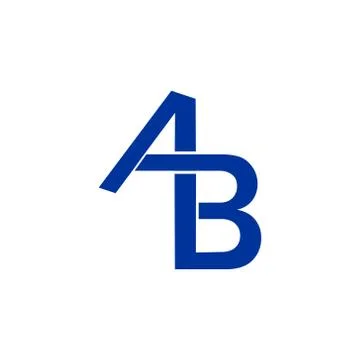 AB Letter Logo Stock Illustration