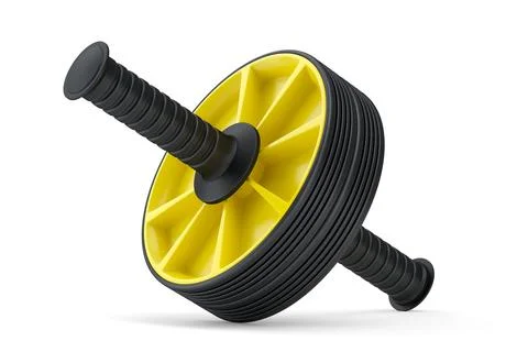 AB roller for abdominal muscles isolated on white background. 스톡 일러스트