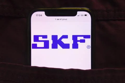 AB SKF Group logo on mobile phone Stock Photos