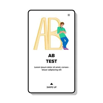Ab test vector Stock Illustration