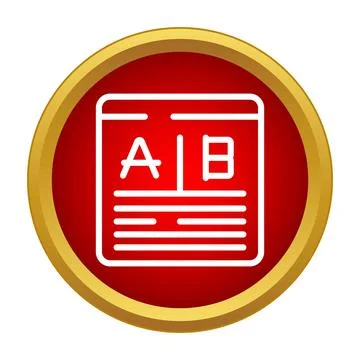 Ab testing comparing website versions for optimization イラスト素材