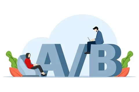 AB Testing Concept 스톡 일러스트