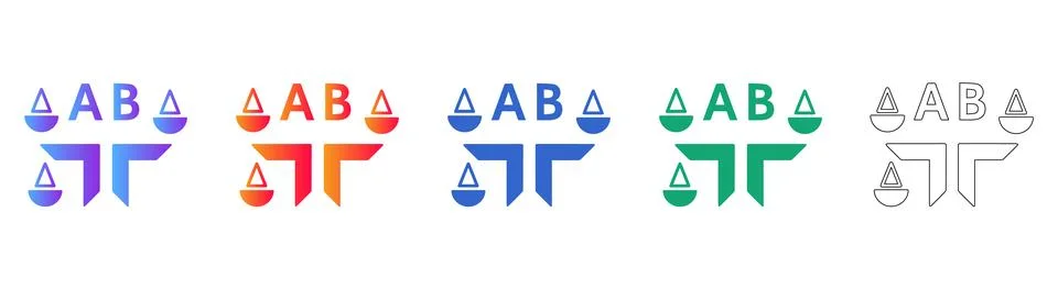 AB Testing Funnel Icon for Conversion Rate Optimization Stock Illustration