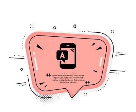 Ab testing icon. Ui phone test sign. Vector Illustrazione stock