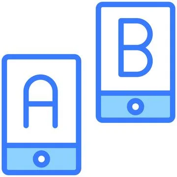 Ab testing Icon. User interface Vector Illustration, As a Simple Vector Sig.. Stock Illustration