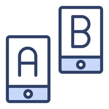 Ab testing Icon. User interface Vector Illustration, As a Simple Vector Sig.. Stock Illustration