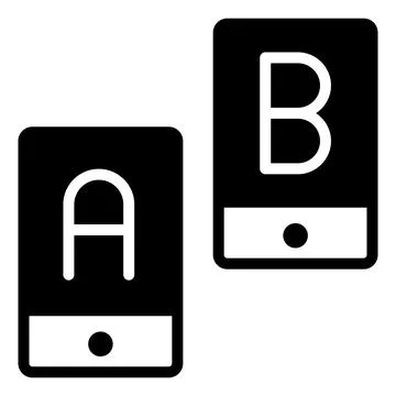 Ab testing Icon. User interface Vector Illustration, As a Simple Vector Sig.. Stock Illustration