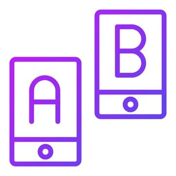 Ab testing Icon. User interface Vector Illustration, As a Simple Vector Sig.. Stock Illustration