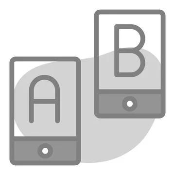 Ab testing Icon. User interface Vector Illustration, As a Simple Vector Sig.. Stock Illustration