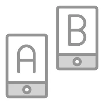 Ab testing Icon. User interface Vector Illustration, As a Simple Vector Sig.. Stock Illustration