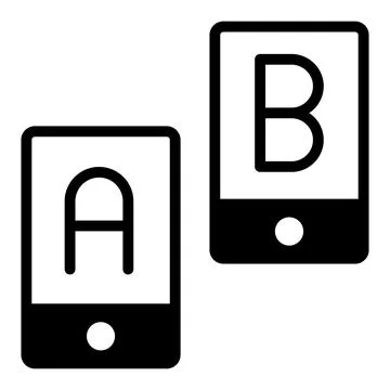 Ab testing Icon. User interface Vector Illustration, As a Simple Vector Sig.. Stock Illustration