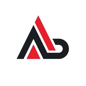 Ab triangle icon vector illustration concept design template Stock Illustration